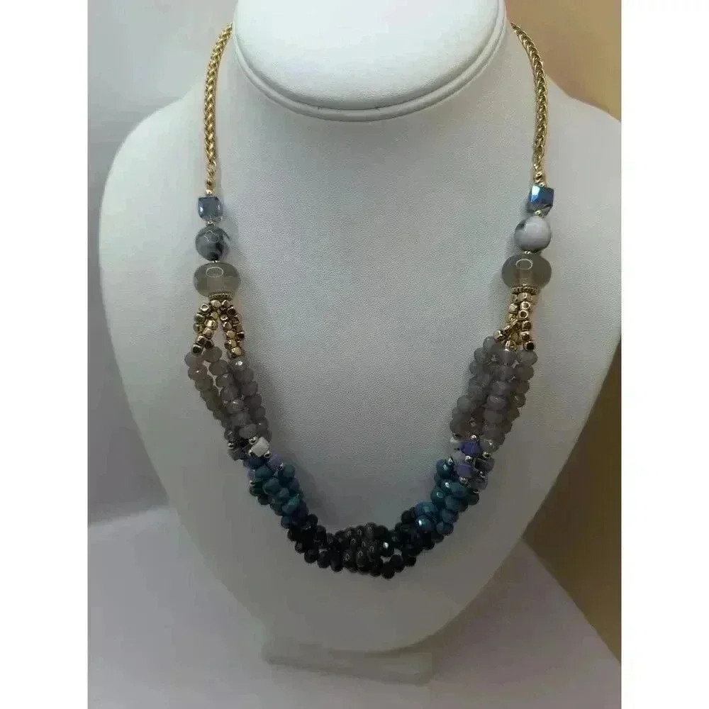Avon Goldtone Multicolor Moroccan Nights Beaded Necklace